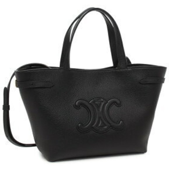 Celine Cabas Shoulder Bag Anais Triomphe Black - Picture 1 of 8